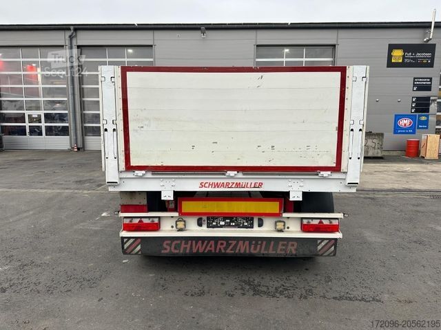 Remorque semi-ouverte SCHWARZMÜLLER Baustoffanhg 7,1m*NL 14,6to*Luft*BPW*ZS*d.