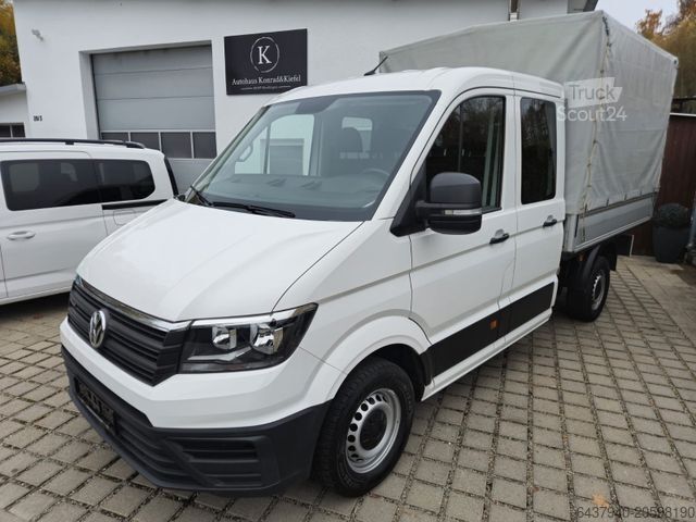 Furgon cu prelată laterală VOLKSWAGEN Crafter Pritsche 35 DOKA mittellang 4MOTION