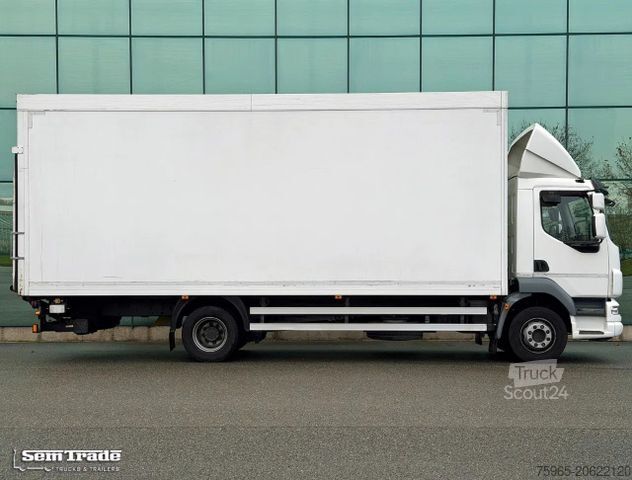 Vrachtwagen met bakwagen DAF LF 55.250 EURO 5 SCHUSTER BOX 720x250x280 CM INS