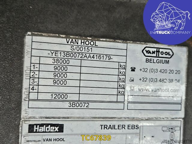 انزلاق القماش المشمع Vanhool 