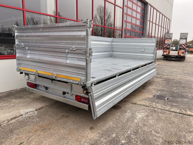 Reboque basculante Möslein TTD 19 AB 19 t Tandem 3 Seiten Kipper TiefladerAufsatzbordwänden-- Neufahrzeug --