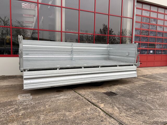 Reboque basculante Möslein TTD 19 AB 19 t Tandem 3 Seiten Kipper TiefladerAufsatzbordwänden-- Neufahrzeug --