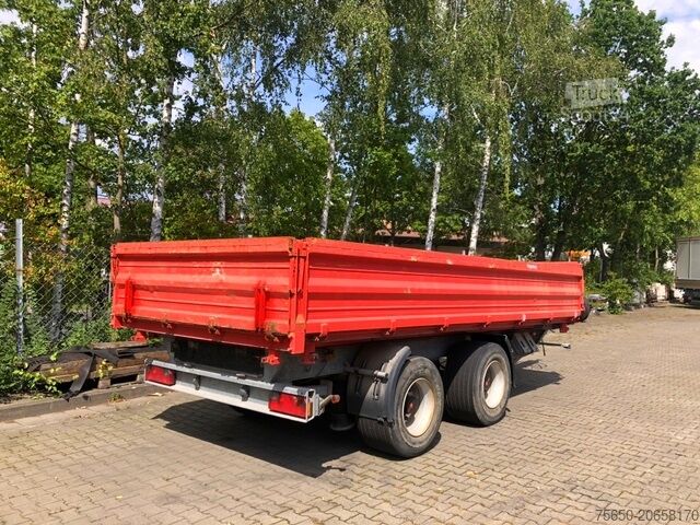 Reboque basculante trilateral Möslein TTD 19 Schwebheim  19 t Tandemkipper- Tieflader