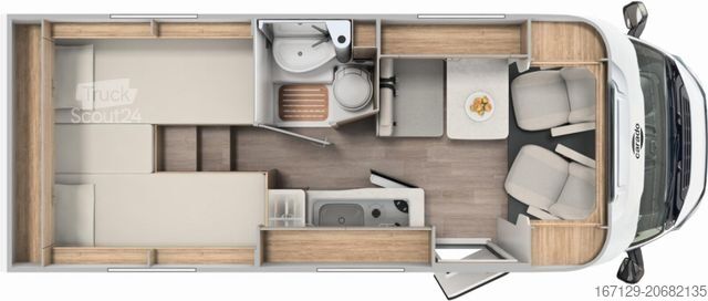 Camping-car semi-intégré CARADO V 337 V337 pro +