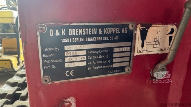 Minirýpadlo O&K RH 1.17 Minibagger + Anhänger