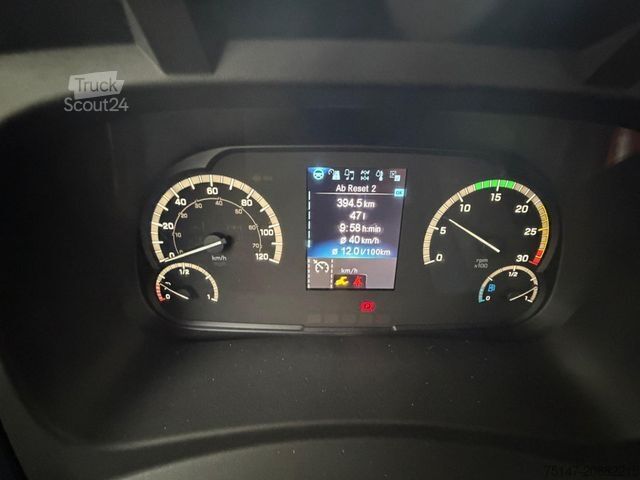 Three-way tipper van MERCEDES-BENZ 818 K Atego Meiller AHK Klima Euro6E 3 Sitzer