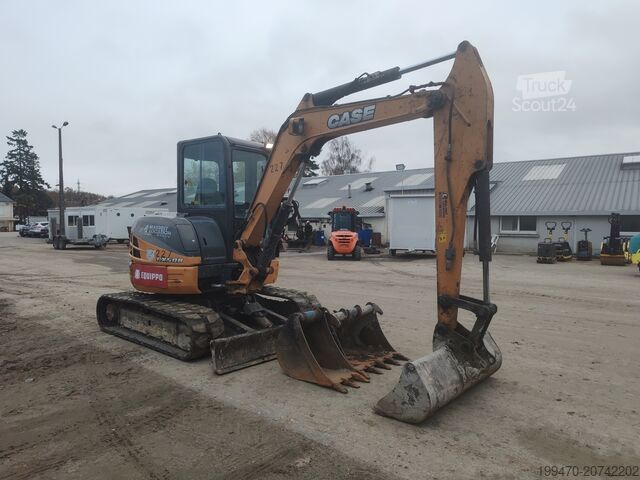 Minigrävare < 7t Case CX50B with 3 excavator buckets