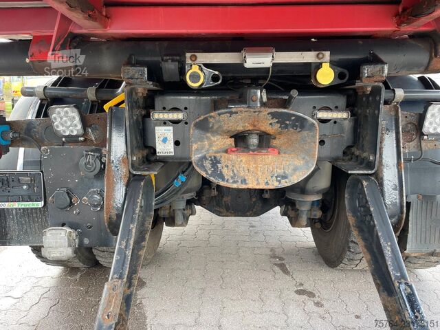Camión volquete trilateral MAN TGA 18.310/HIAB 111 HIDUO/Funk/Meiller/4x4