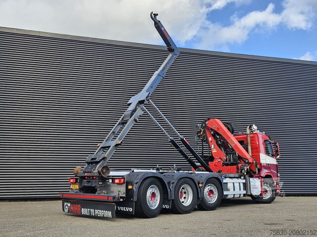 Haakarmsysteem Volvo FM 420 8x2 / HIAB HOOKLIFT + 30 t/m CRANE - KRAN