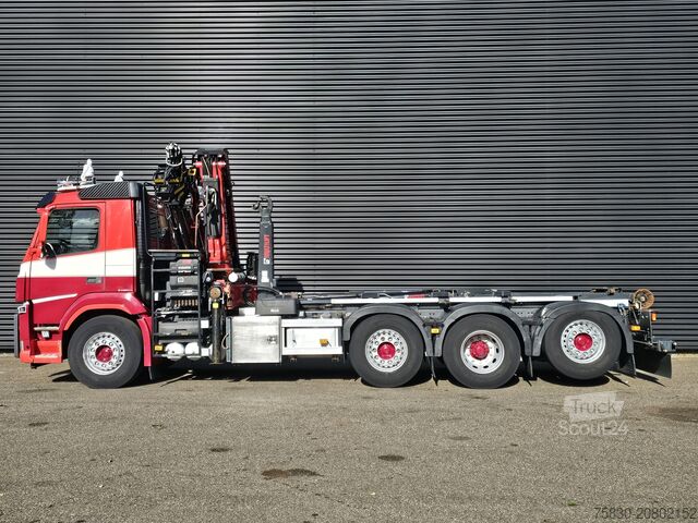 Haakarmsysteem Volvo FM 420 8x2 / HIAB HOOKLIFT + 30 t/m CRANE - KRAN