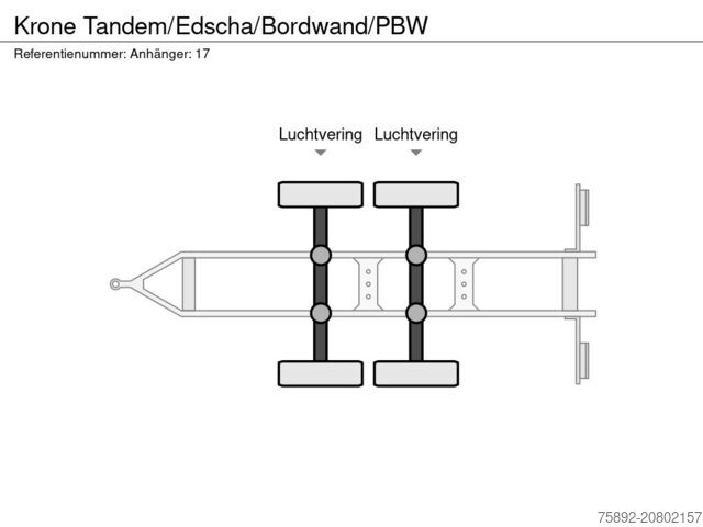 Brezenta Krone Tandem/Edscha/Bordwand/PBW
