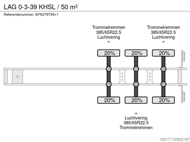 Camion de gunoi LAG 0-3-39 KHSL / 50 m³