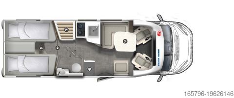 Ημιενσωματωμένο αυτοκινούμενο τροχόσπιτο Eura Mobil Profila T 720 EB Mondial Edition Edition 101  Preisvorteil!!!