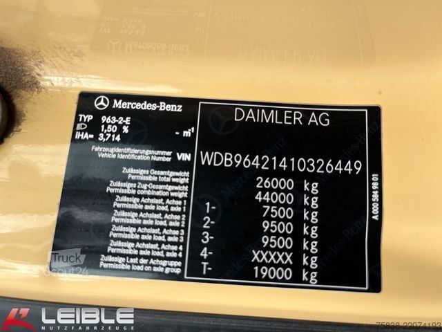 Trojstranný sklápací nákladný automobil MERCEDES-BENZ Arocs 2645*6x4*Meiller*Bordmatik*AP-Achsen*Alcoa