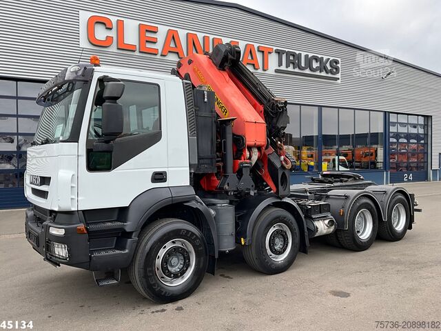 Camión grúa Iveco Stralis AD410T44 8x4 Palfinger 44 Tonmeter laad...