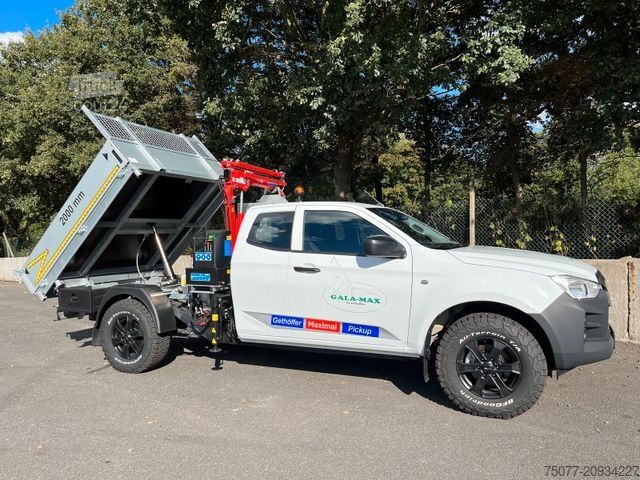 Kravas mikroautobuss ar pašizgāzēju ISUZU D-Max Space Cab L AT BIG-MAX L2 Kipper und Kran