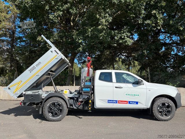 Kravas mikroautobuss ar pašizgāzēju ISUZU D-Max Space Cab L AT BIG-MAX L2 Kipper und Kran