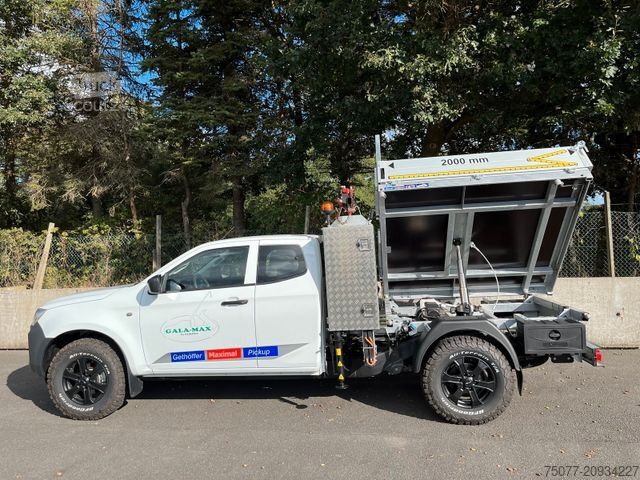 Kravas mikroautobuss ar pašizgāzēju ISUZU D-Max Space Cab L AT BIG-MAX L2 Kipper und Kran