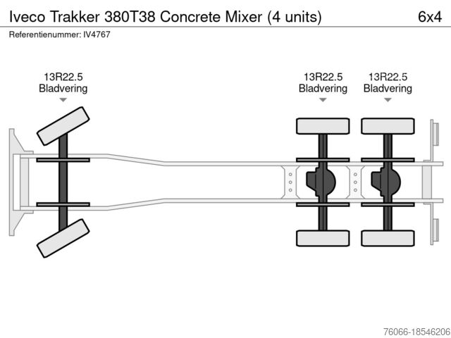 Licuadora Iveco Trakker 380T38 Concrete Mixer (4 units)