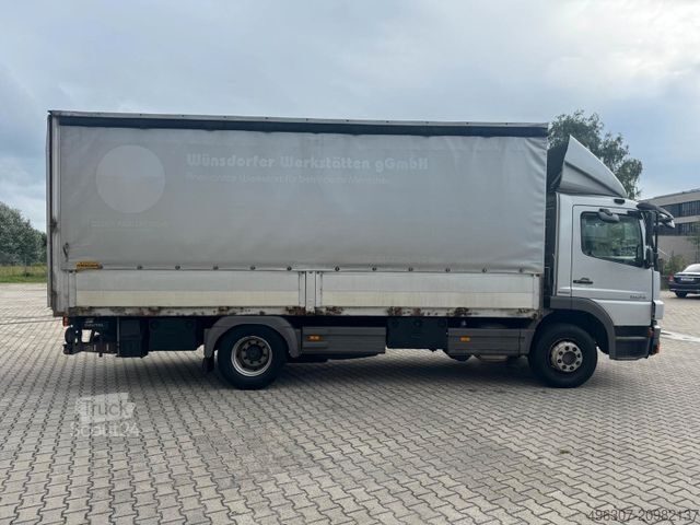 Tenteli düz yataklı kamyon MERCEDES-BENZ Pritsche Plane  6-Zyl. 4x2 1524  4x2  OM 906 LA