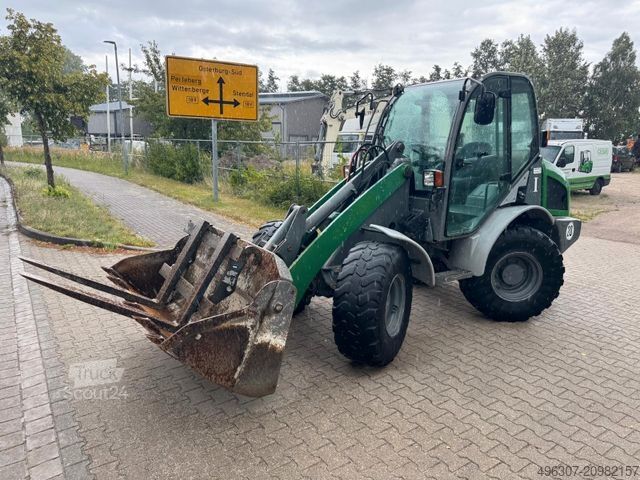 Ratinis krautuvas KRAMER Radlader 850 / 4x4 Klappschaufel+Gabel *TOP*