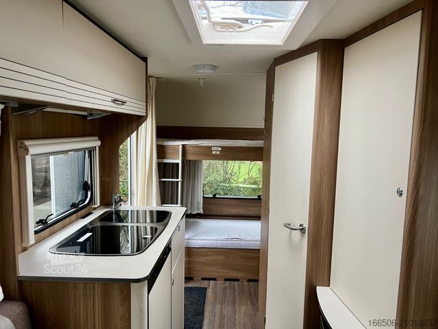 Wohnwagen BÜRSTNER 490 TK Premio Etagenbetten Mover Vorzelt Garage