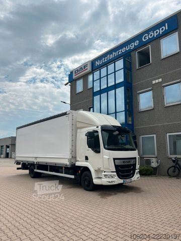 Камион платформа с брезент DAF LF 260 mit Junge Pritschenaufbau 12to LBW