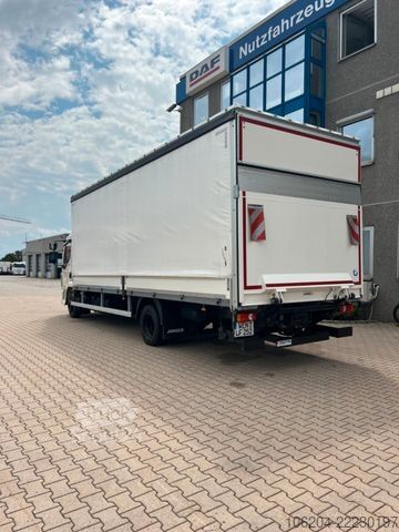 Камион платформа с брезент DAF LF 260 mit Junge Pritschenaufbau 12to LBW
