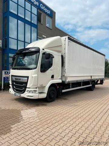 Камион платформа с брезент DAF LF 260 mit Junge Pritschenaufbau 12to LBW