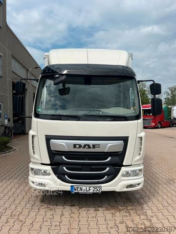 Камион платформа с брезент DAF LF 260 mit Junge Pritschenaufbau 12to LBW