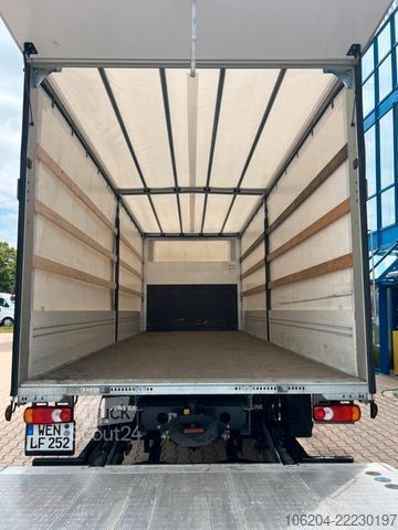 Камион платформа с брезент DAF LF 260 mit Junge Pritschenaufbau 12to LBW