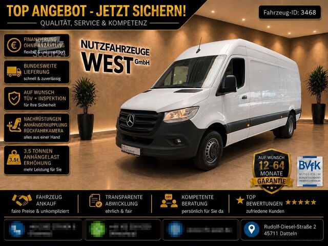 Bestelwagen met verhoogd dak MERCEDES-BENZ Sprinter 516 CDI*Hoch+Lang*1.HD*Garantie*AHK=3,5