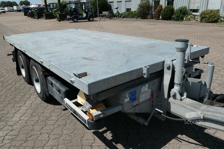 Matala lavetti perävaunu HUMBAUR HTK 754020, Verzinkt, Tandem, 4.200mm lang, LED