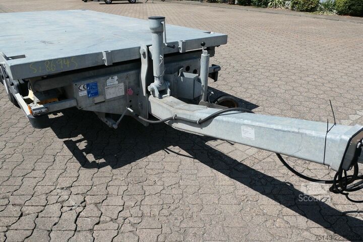 Matala lavetti perävaunu HUMBAUR HTK 754020, Verzinkt, Tandem, 4.200mm lang, LED