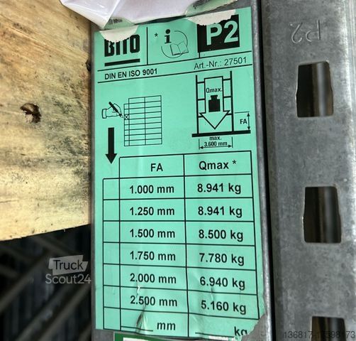 Inne BITO Bito P2 / Bito P3 Palettenregal