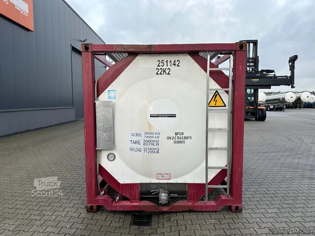 Conteneur-citerne CIMC tankcontainers 20FT ISO /  25.040L / L4BN / T12 / steam heatin...