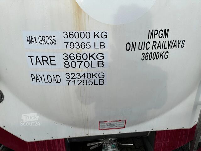 Conteneur-citerne CIMC tankcontainers 20FT ISO /  25.040L / L4BN / T12 / steam heatin...