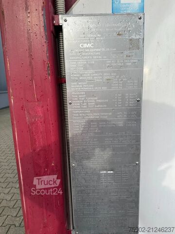 Conteneur-citerne CIMC tankcontainers 20FT ISO /  25.040L / L4BN / T12 / steam heatin...