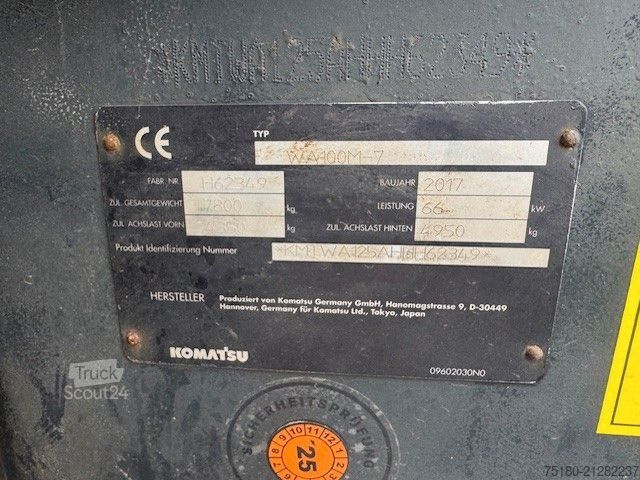 Radlader KOMATSU WA 100 M 7 Radlader Schaufellader 30 km/h