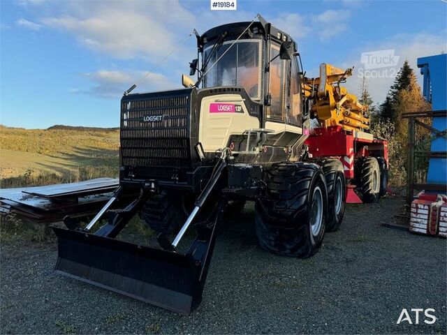 Kėlimo įrankis Logset 12F load carrier w/ World Power 180 T/M crane from