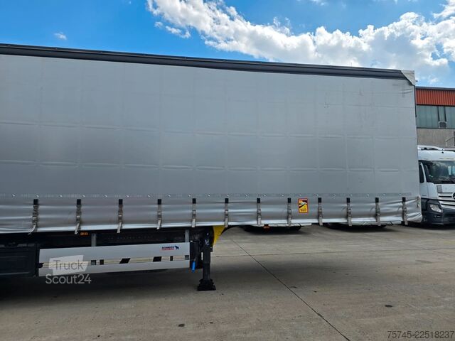 Semi-reboque aberto com lona SCHMITZ CARGOBULL SCB*S3 * PR.+PL. * PLANE UNBESCHRIFTET *