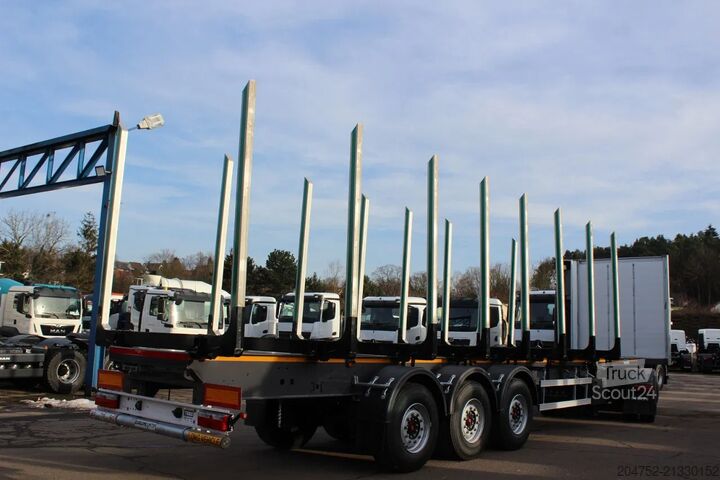 Medienos transporteris EuromixMTP HD Truck Solution Auflieger für den Transport v...