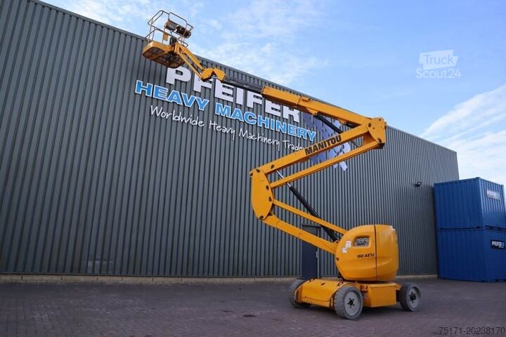 Plate-forme de travail télescopique articulée Manitou 150AETJ Electric, 15m Working Height, 6.5m Reach,