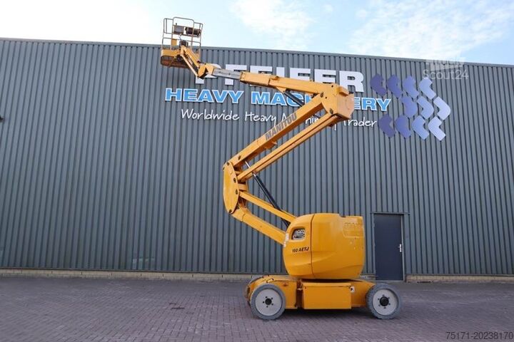 Plate-forme de travail télescopique articulée Manitou 150AETJ Electric, 15m Working Height, 6.5m Reach,