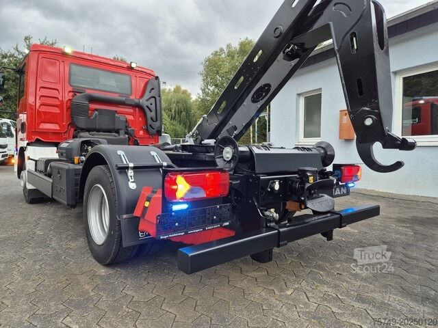 Telehoist ladekrog bil man TGL 8.190 Feuerwehrfahrzeug City Abrollkipper