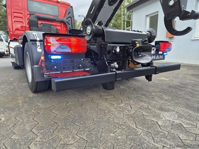 Telehoist ladekrog bil man TGL 8.190 Feuerwehrfahrzeug City Abrollkipper