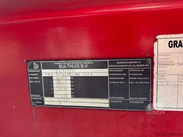 Camion de gunoi Bulthuis TATA 23 57m3 Stuuras Liftas 10T assen Klep/Deur...