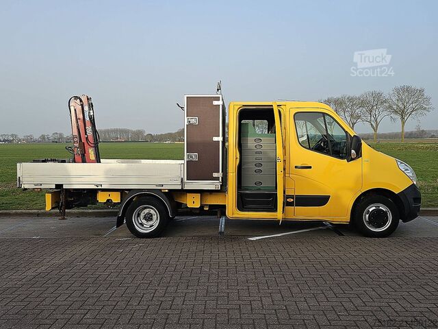 Platform truck with crane RENAULT MASTER 2.3 DCI 145 DC DL KRAAN