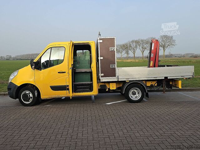 Platform truck with crane RENAULT MASTER 2.3 DCI 145 DC DL KRAAN