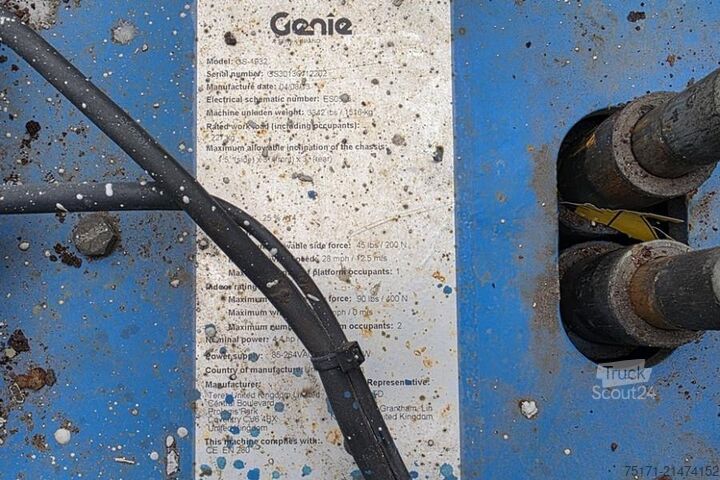 Ascensore a forbice Genie GS1932 Electric, Working Height 7.8 m, 227kg Capac